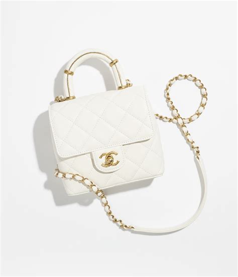 white mini chanel|chanel mini flap price.